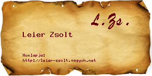 Leier Zsolt névjegykártya
